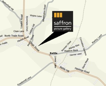 Location of Saffron Art Gallery, Battle,East Sussex
